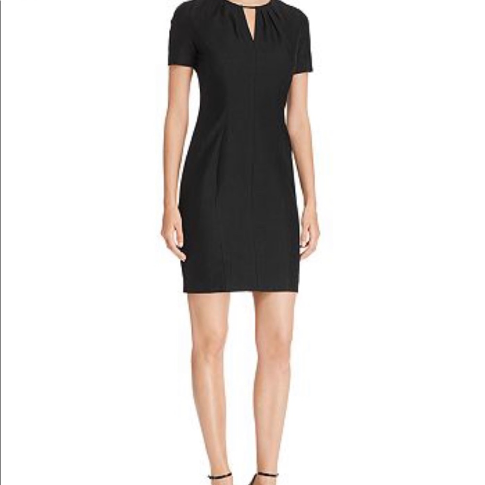 Cute Black Keyhole Dress